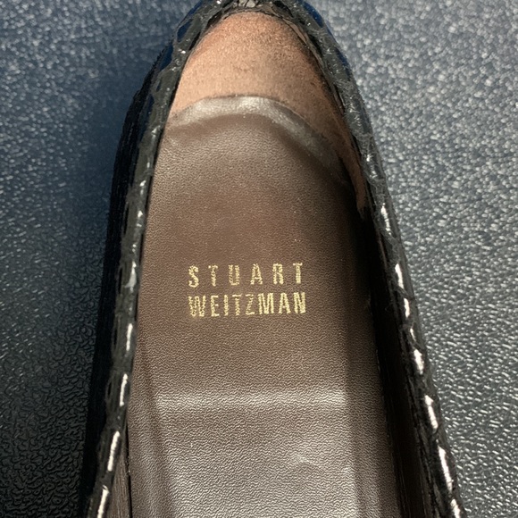 Stuart Weitzman Black snake loafers - Picture 3 of 5